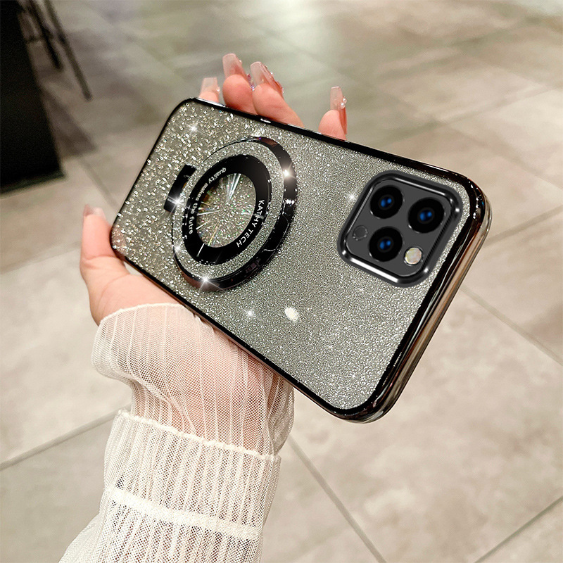 SKU-04-放大镜支架_透明黑色闪片