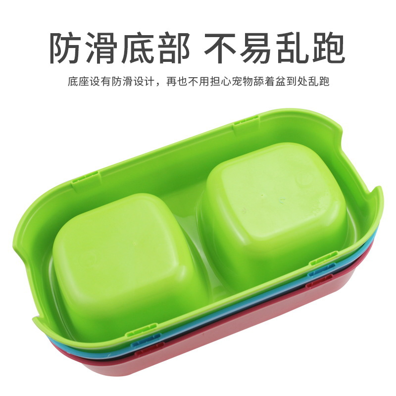 Comer y beber de doble propósito Pet Bowl pequeño tazón de comida para perros tazón de comida para gatos tazón para beber perro comiendo y comiendo vajilla suministros para mascotas