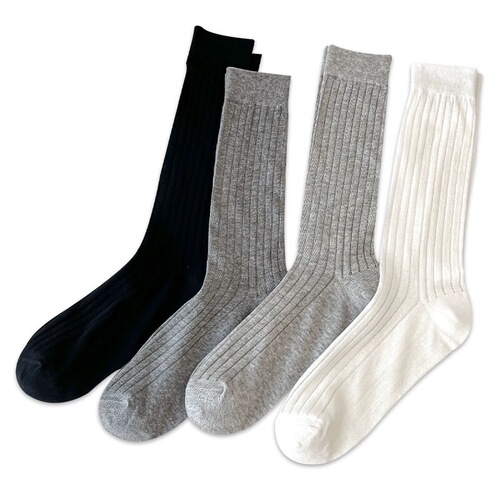 Black and White Striped Women's Summer Thin Ins Trendy Miu Ballet Style Runway Stockings Japanese JK Calf Length Bunchy Socks