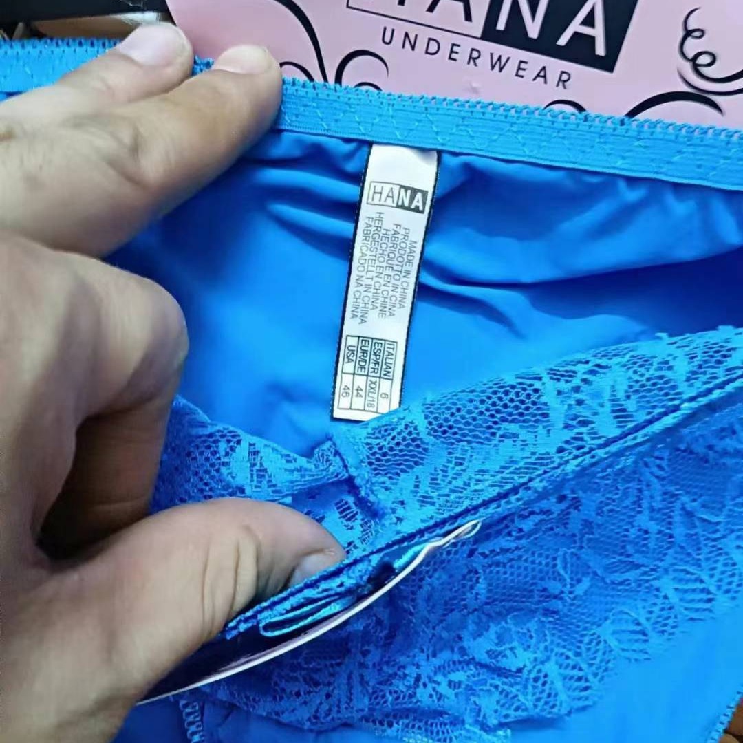 Marca nueva ropa interior de estilo europeo y americano de comercio exterior, encaje de gran tamaño para mujeres con un conjunto de bra de anillo de acero multicolor