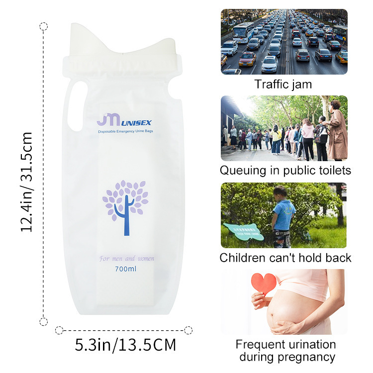 Car Urination Device, Portable Urinal Bag for Road Trips, Emergency Convenience Bag for Vehicles, Universal Travel Car Urinal Bag