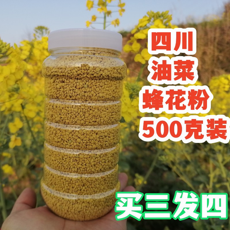 年春新鲜食用油菜蜂花粉农家自产四川菜花粉前列腺男500克包邮