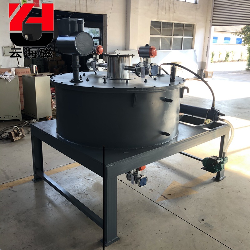 FD 湿式电磁磁选机高强磁力 细粉物料自动电磁除铁机厂家按需