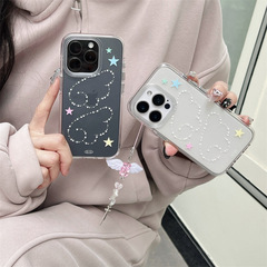 フロスト天使の翼はiPhone14promaxリンゴ16円辺携帯ケース13創意15チェーン女を適用する