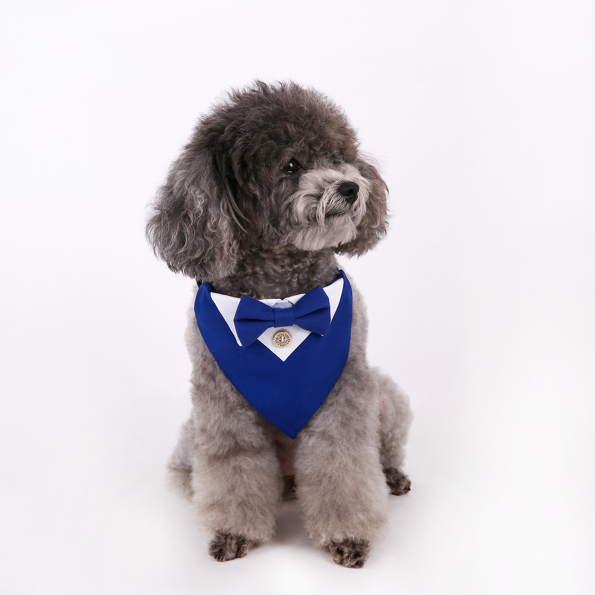 Navidad Año Nuevo transfronterizo perro británico estilo boda traje perro collar toallas de saliva para mascotas toallas de triángulo