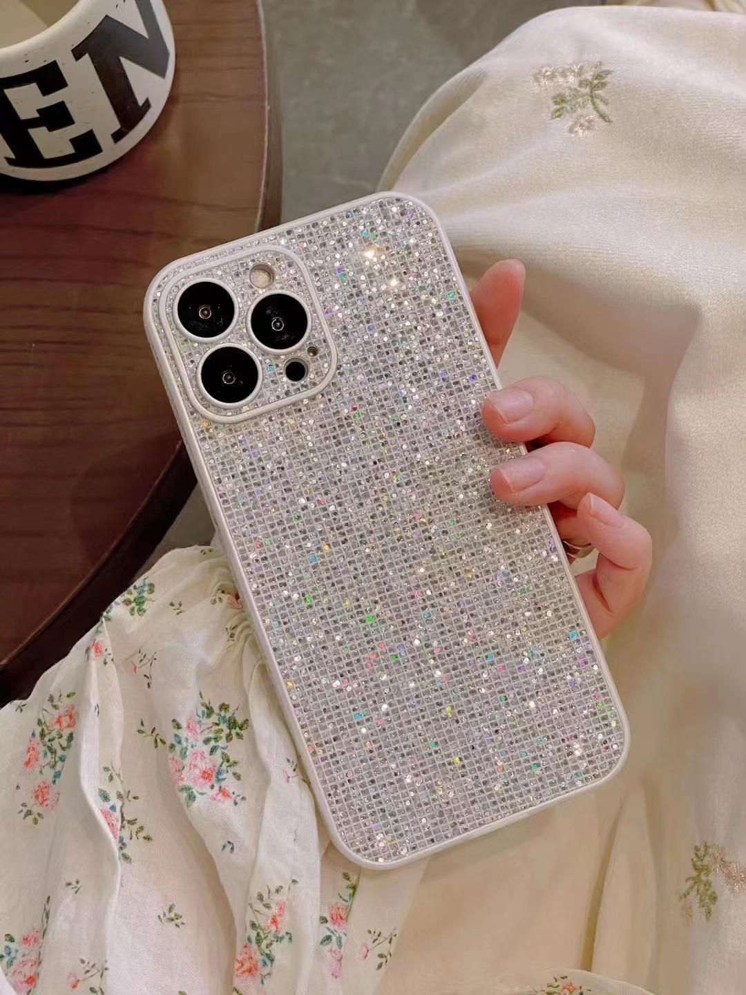 Plastic Solid Color Luxurious Simple Style Phone Cases Phone Accessories display picture 9