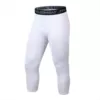 White line cropped pants