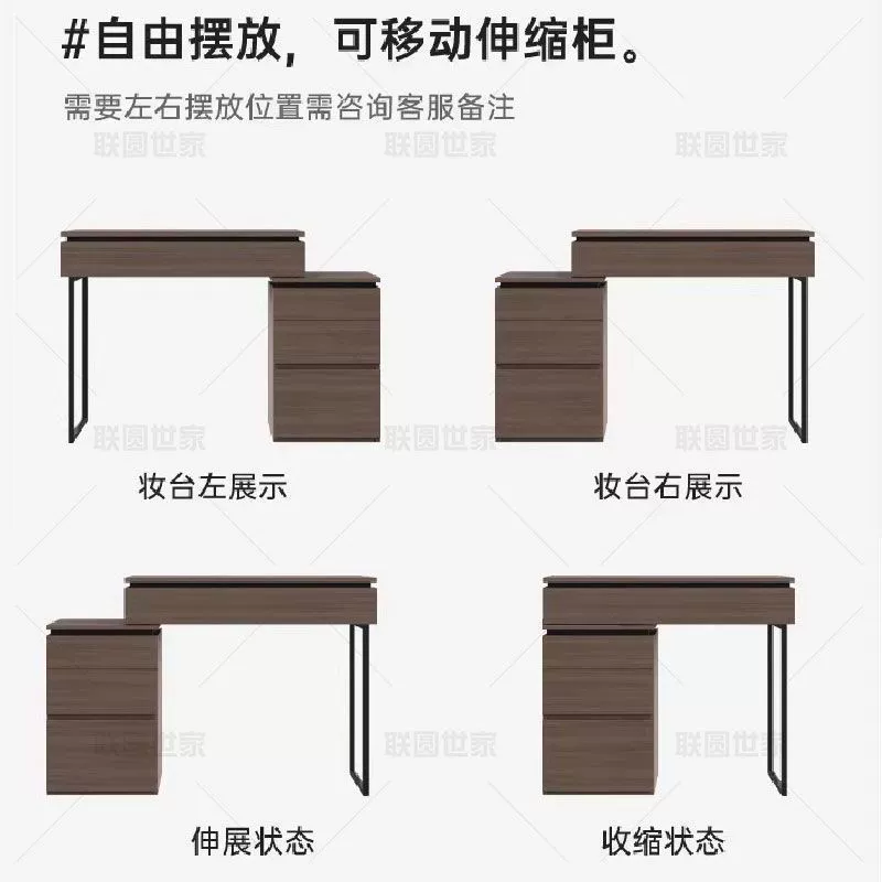 2025 новый комод и шкаф для спальни, интегрированный современный простой светлый люксовый прикроватный туалетный столик