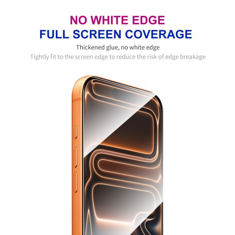 10 piezas ENKAY espesado adhesivo completo impresión de serigrafía de vidrio de aluminio de alta calidad 0.26mm 9H 2.5D acero de pantalla completa para iPhone 17 / iPho