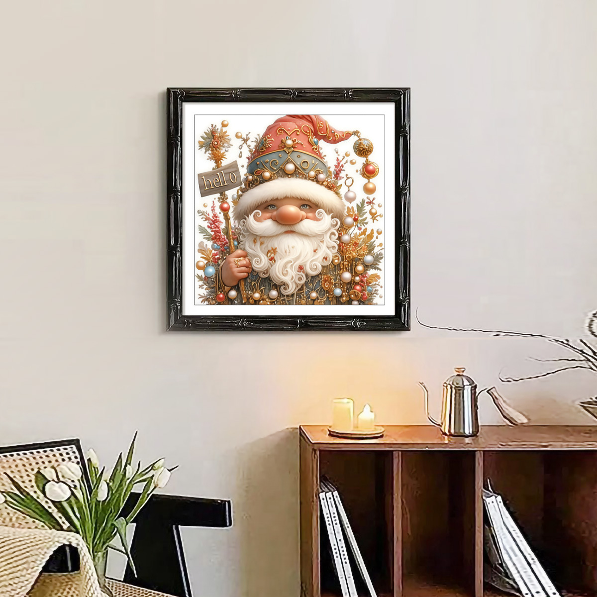 Pintura de diamantes hecha a mano, éxito de ventas transfronterizo, manualidad DIY antiestrés de enano, decoración del hogar al por mayor.