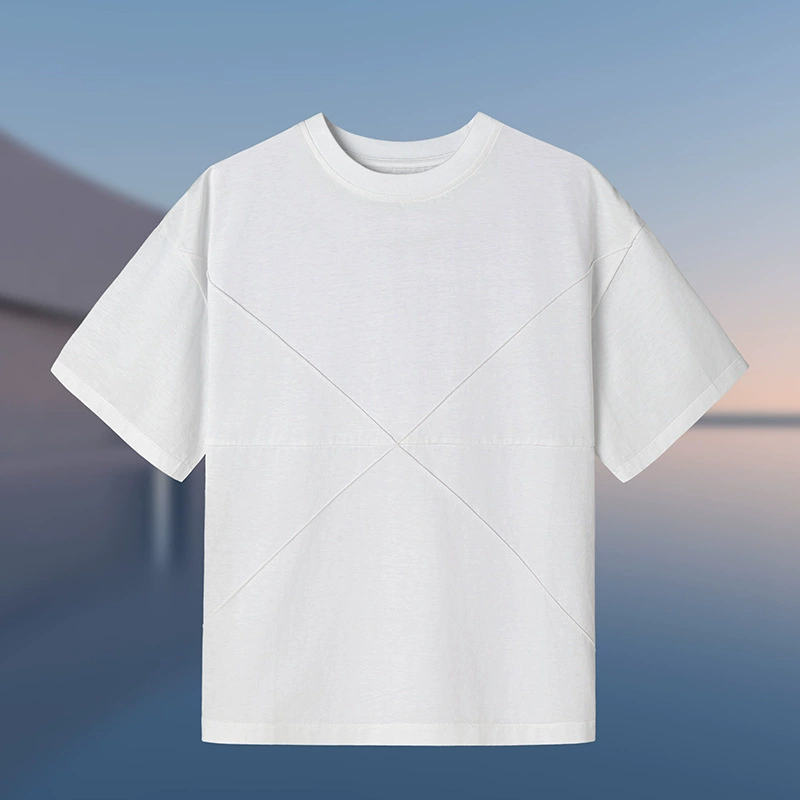 【DZ style】Футболка JH Junhong с круглым вырезом, летняя коллекция 2025