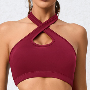 Cross-border Multi-color Sports Tight Underwear Running Cross Yoga Vest Training Breathable Beautiful Back Fitness Push-up Bra