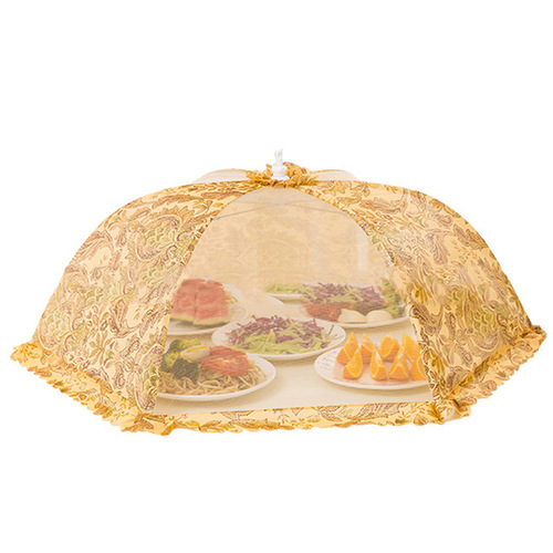 Home daily use foldable anti-mosquito and insect-proof vegetable cover microporous dust-proof vegetable cover breathable folding cover food cover