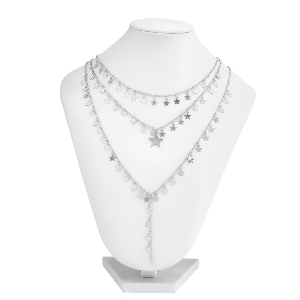 Fashion Star Copper Necklace Layered Plating Copper Necklaces