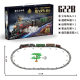 Cross-border Retro Steam Train Track Toy Gift Box suit Boy Simulation Electric Small Train Track Car Toy