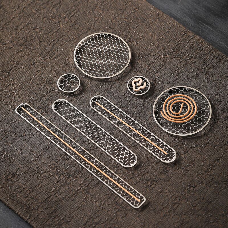 Stainless Steel Honeycomb Mesh Incense Holder Fireproof Incense Box Coil Incense Stand Incense Holder Incense Insert Household Incense Burner Incense Coil Mesh