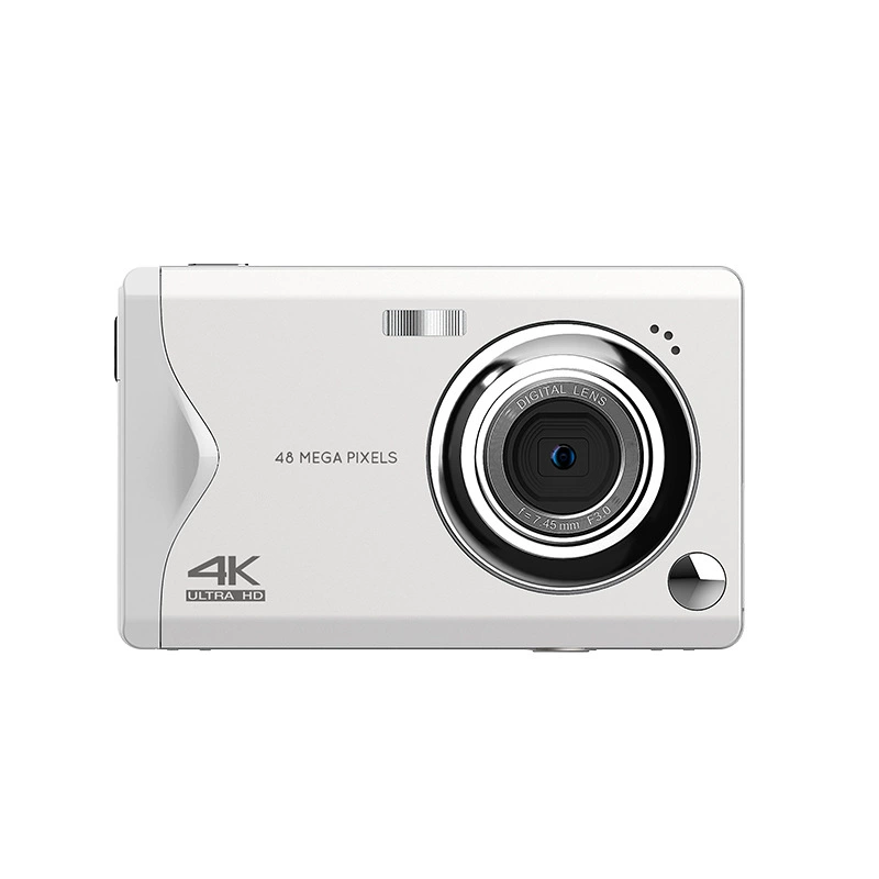 Цифровая камера с металлическим корпусом, 48 МП 4K, экран 3.0", зум 16x — для детей/начальной школы