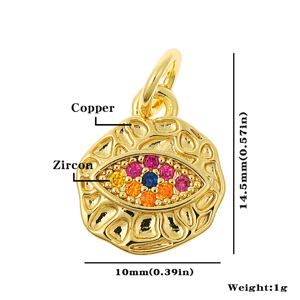 Ig Style Geometric Copper Plating Inlay Zircon Charms Jewelry Accessories display picture 6