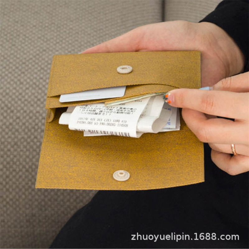 Cartera corta para mujer 2022, de lona de alta calidad, con hebilla, monedero multibolsillo, portatarjetas simple