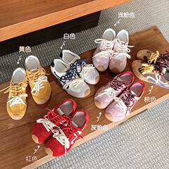 【本革】身長7cmアップバージョン～レトロな少し斜めのダックシューレースカジュアルシューズ、女性用道徳訓練靴、フォレスト・ガンプシューズ
