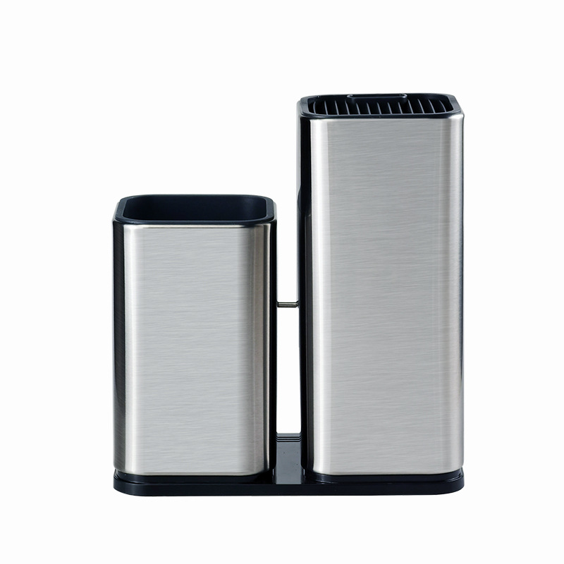 Acero inoxidable cuchillo titular traje libre insertar cocina cuchillo titular cortar tablero de cocina cubo vajilla tubo almacenamiento estante almacenamiento palillos