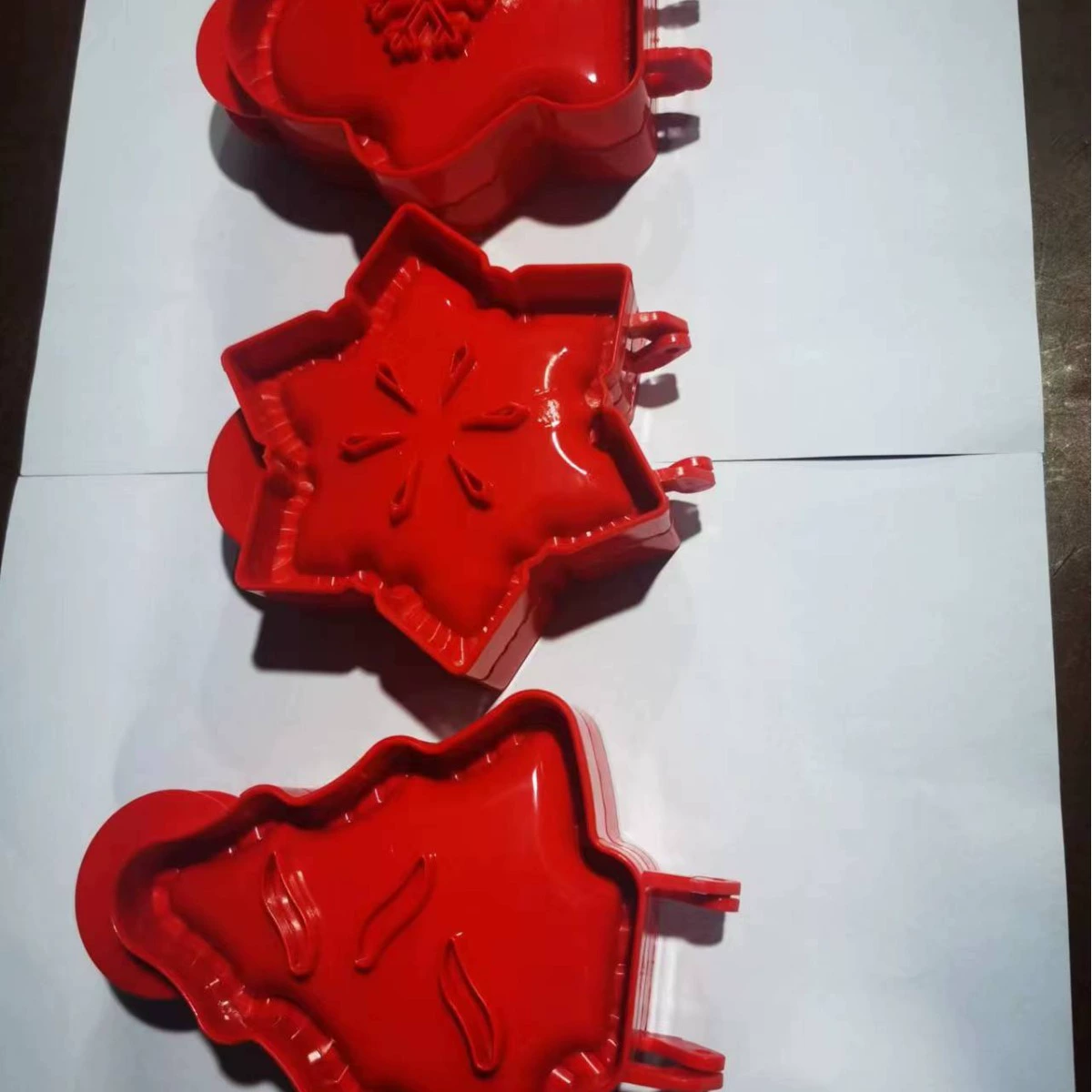 Christmas tree baking set 3D Christmas tree snowflower biscuits mold DIY West Point Bakery Biscuits Model