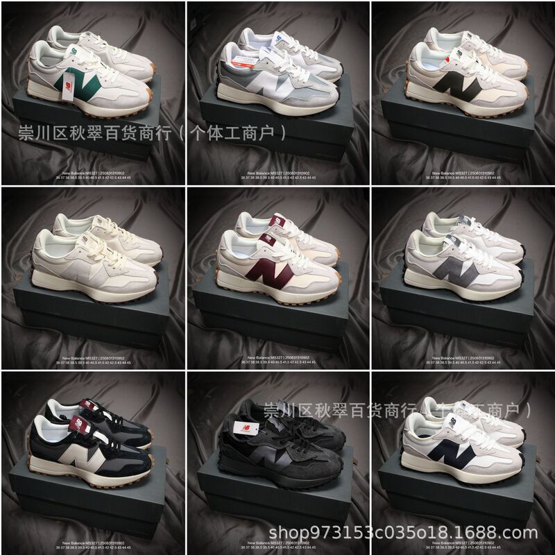 Putian Pure Original New Balance Nb327 Slim Waist Retro Casual Sports Jogging Shoes N-Shaped Running Shoes for Men and Women