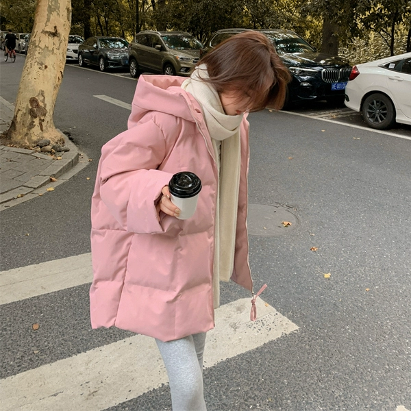 Fuchsia down jacket
