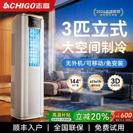 志.高移动空调家用柜机免安装便携式制冷移动小空调一体机无外机