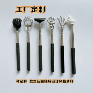Factory direct bear paw bear claw portable back scratching artifact stainless steel scratching device retractable tickle