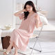 Pajamas women's spring and summer court style short sleeve suit loose princess style comfortable outerwear home wear cotton nightdress