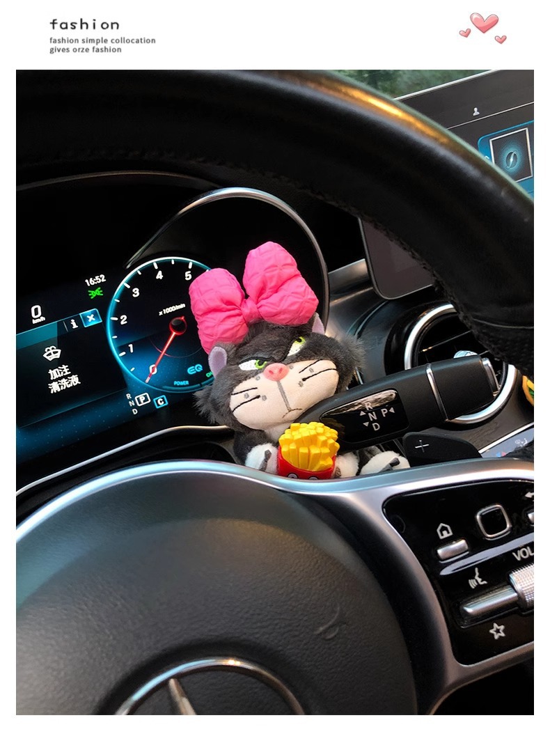 Car Steering Wheel Gaiter Decorative Doll Doll Lucifer Central Control Wiper Ornaments Cute Plush Car Interior