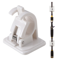 Wenhua Fishing Rod Bracket Adhesive Lock Fastener Fishing Rod Mount Wall Screw Paste Clip Self-adhesive Frame Weihai Cross-border Wholesale