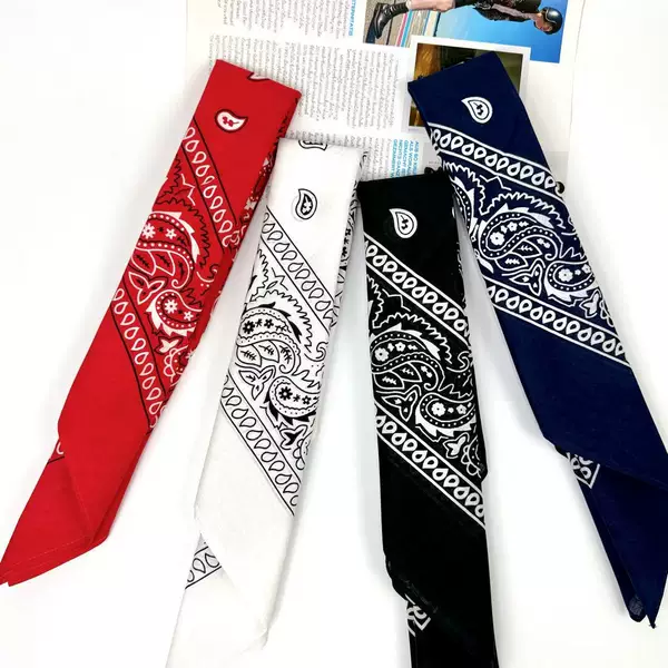 Cross-Border Pure Cotton Retro Headscarf Outdoor Sports Paisley Square Scarf Fashion Versatile Hip-Hop Morphing Mask Wholesale