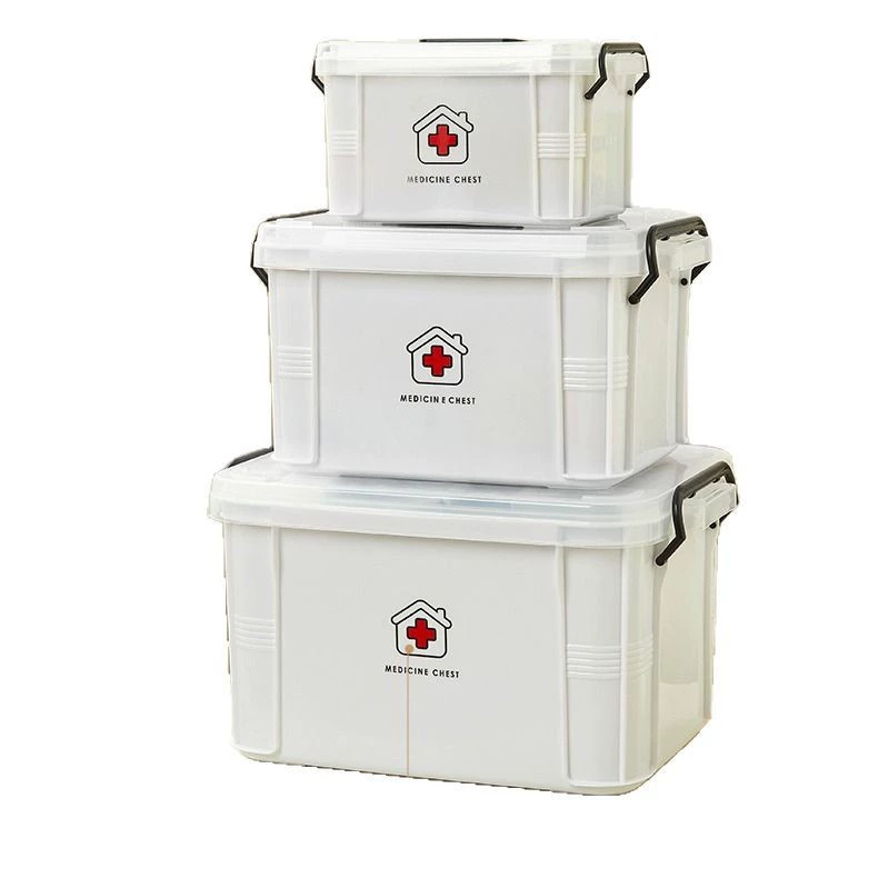 Medicine Storage Box — Large Capacity Multi-Layer Home First Aid Box, Portable PP Plastic (Medium–XL)