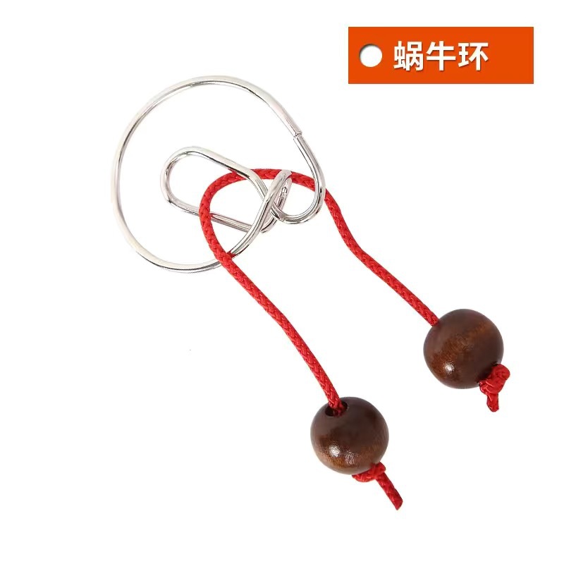 Hebilla de anillo de desmontaje de ocho piezas ABC venta al por mayor de 8 piezas de 24 piezas juego completo de nueve hebilla intelectual de juguete educativo de metal de cadena