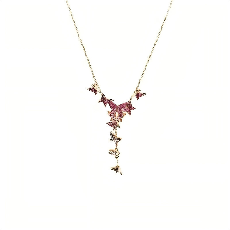 Shijia ネックレスペアバージョン悪魔の目ネックレススワロフスキーネックレス要素スマート白鳥鎖骨チェーンペンダント卸売|undefined