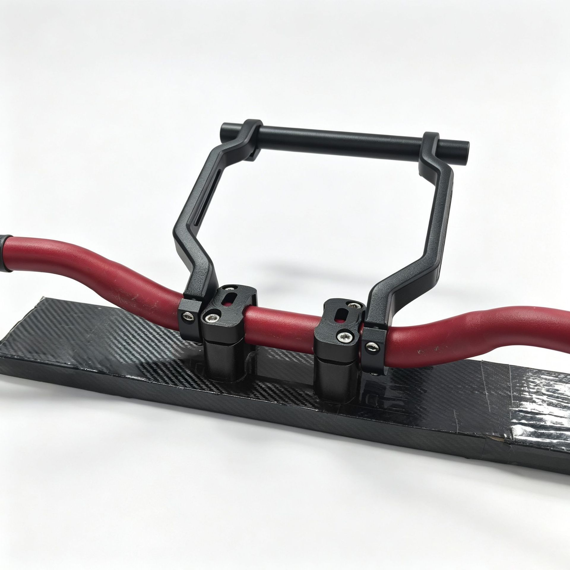 Motorcycle heightened windshield with high light transmittance aluminum alloy bracket, non-destructive installation, scooter windproof modified windscreen