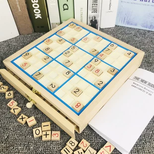 Судоку 3×3 настольная логическая игра розово-зелёная
