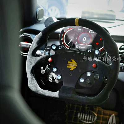 Momo Frosted Suede Flat | Steering wheel