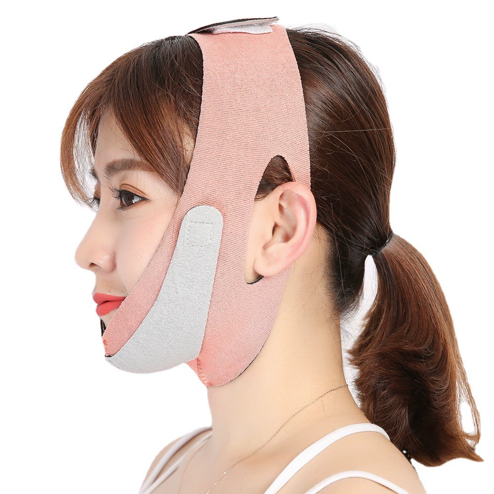 Mask to create small face for face, massager, night pulls up elastic bandage, removes double chin