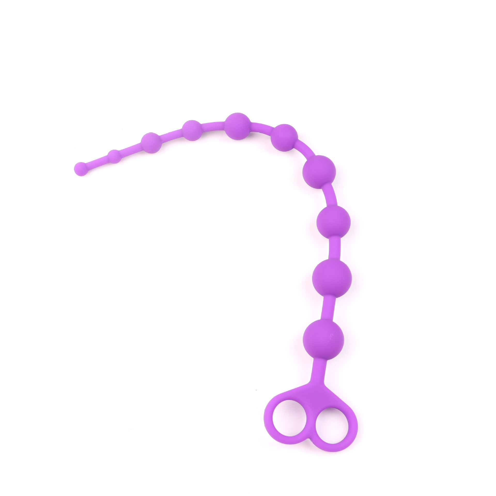Smiley Face Anal Beads, Silicone Beaded Anal Toy, Colorful Design — detail image 5