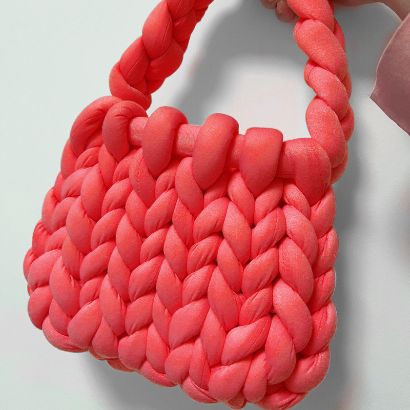 Accesorios de relleno de algodón islandés hilo diy bolsas de mano tejidas alfombras de alfombra de hilo de lana super gruesa ganchillo