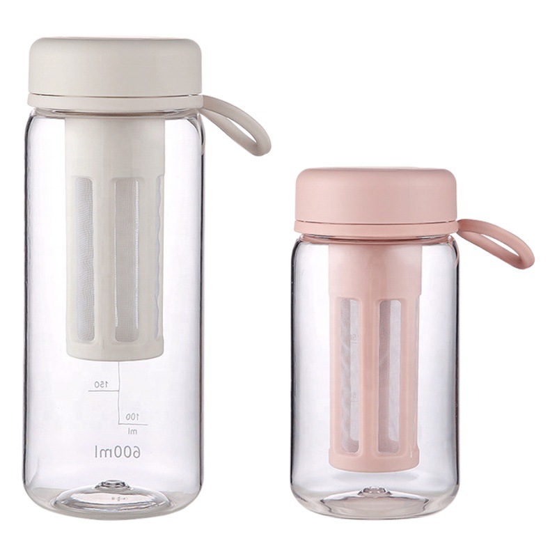 Handcrafted Exquisite Cold Brew Cup, Flower Tea Separation, Simple and Stylish Design, High Aesthetic Value, Student Water Bottle, Portable Coffee Cup, Halloween Gift
