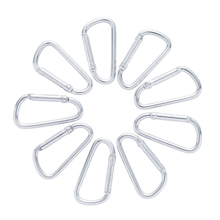 No.5 Color Aluminum Alloy Mountaineering Buckle Backpack Kettle Quick Hanging Buckle Multifunctional D-type Hook Aluminum Spring Mountaineering