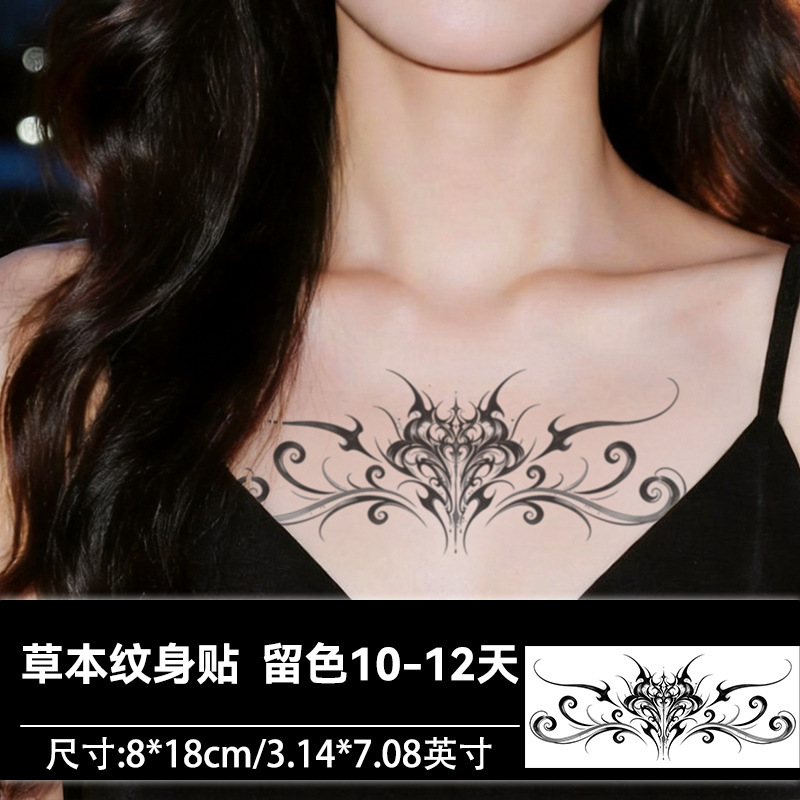 Dark Succubus Tattoo Stickers, Long-Lasting Waterproof, Sexy Abstract Symmetrical Patterns for Girls, Fake Tattoos for Couples, Legs and Chest Dark Succubus Tattoo Stickers, Long-Lasting Waterproof, Sexy Abstract Symmetrical Patterns for Girls, Fake Tattoos for Couples, Legs and Chest