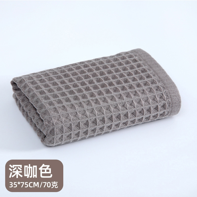 綿100% ワッフル織り 小さな正方形タオル 35*35cm 幼稚園用ハンドタオル 無地 吸水性 キッチン用プリント ギフト用小タオル|undefined