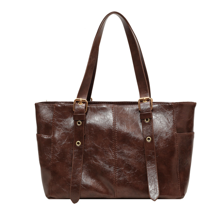 Damen Schultertasche Im Hong Kong Stil Mit Gesteppter Textur_voghion.com