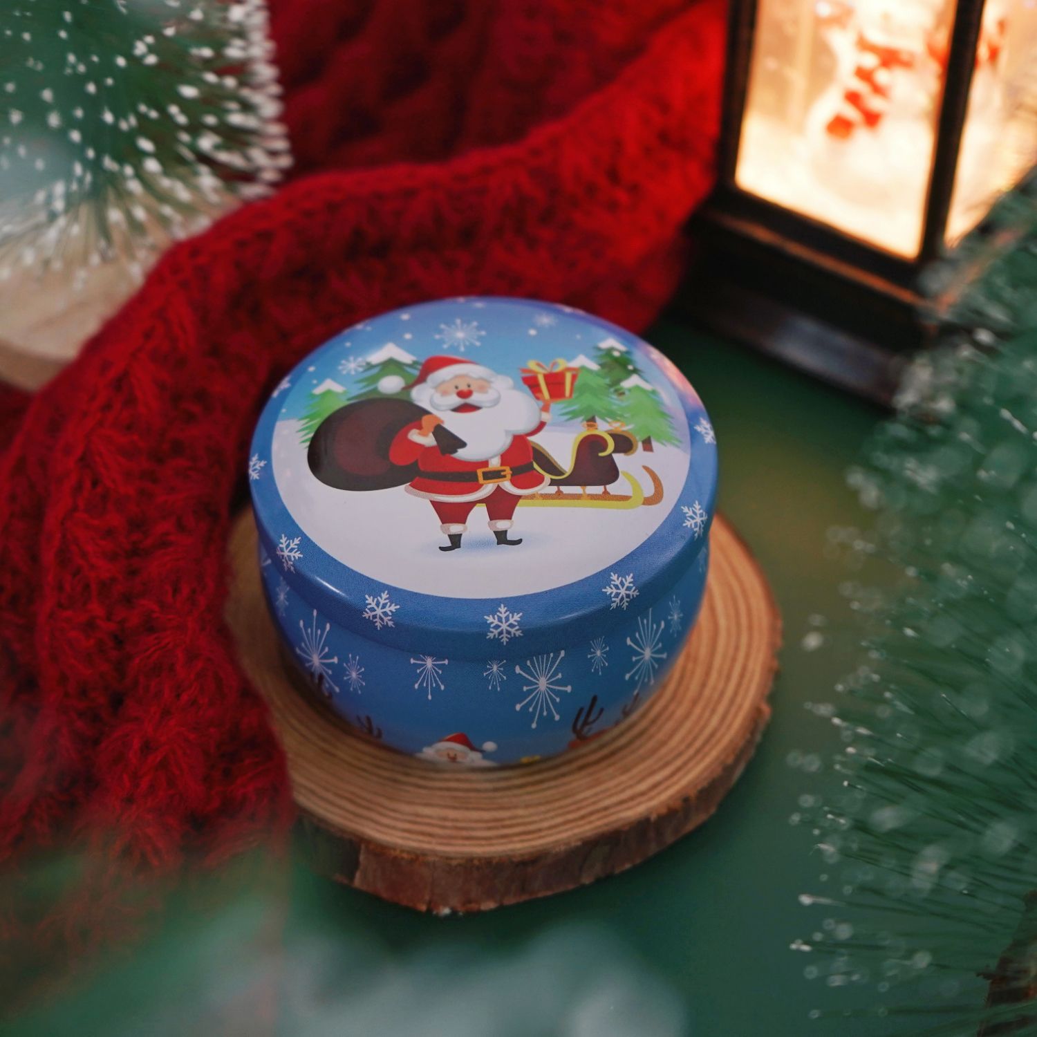 Navidad caja de regalo de vela de banano set romántico no humo perfume adornos regalo de mano vela doméstica de Navidad al por mayor