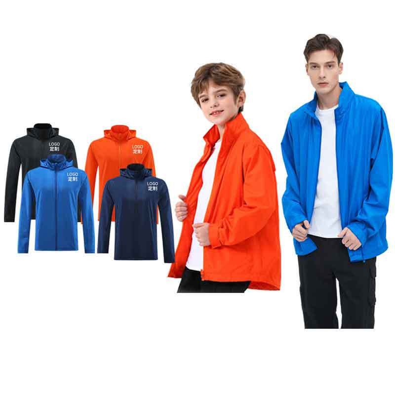 Cross-border raincoat sports rainproof men's charge autumn and winter football training clothing long sleeve windproof coat coat factory wholesale